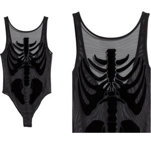 h&m skeleton bodysuit